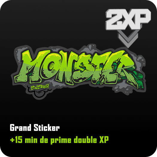 Grand Sticker - +15 min de prime double XP