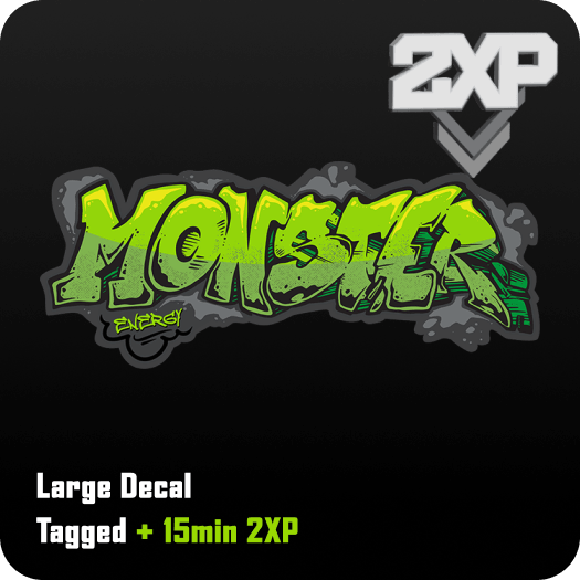 Large Decal + 15 min 2XP