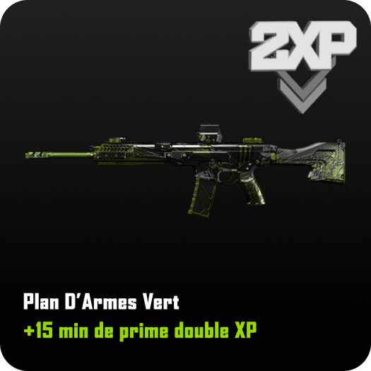 Plan D’Armes Vert - +15 min de prime double XP
