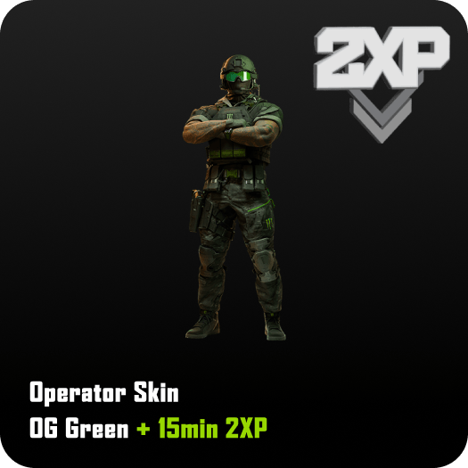 Operator Skin Green + 15 min 2XP